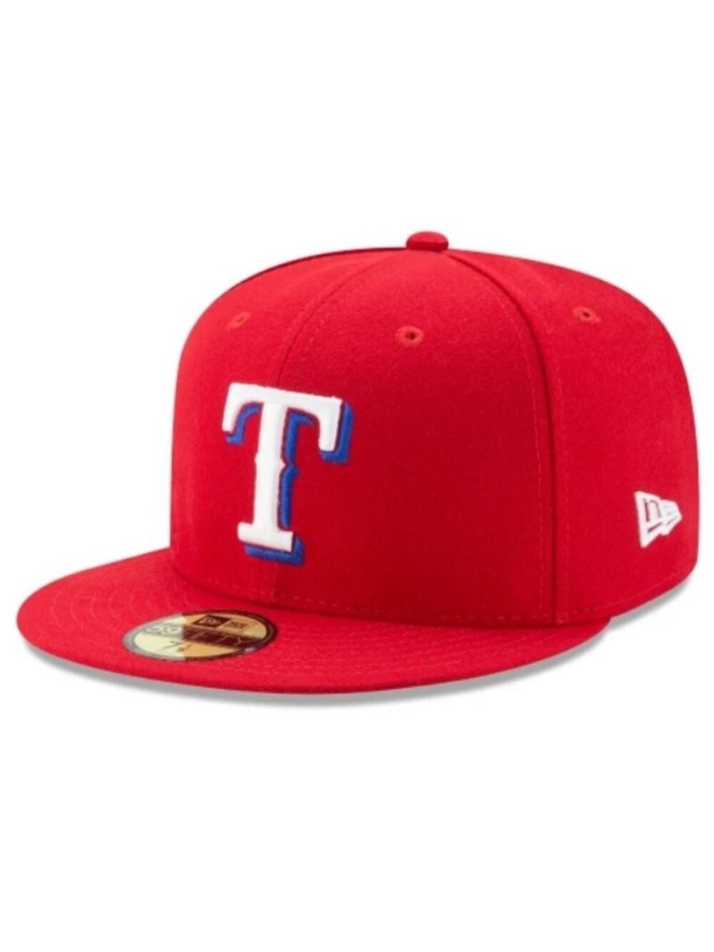 Men's Texas Rangers New Era Red Size 7 On-Field 59 FIFTY Fitted Hat